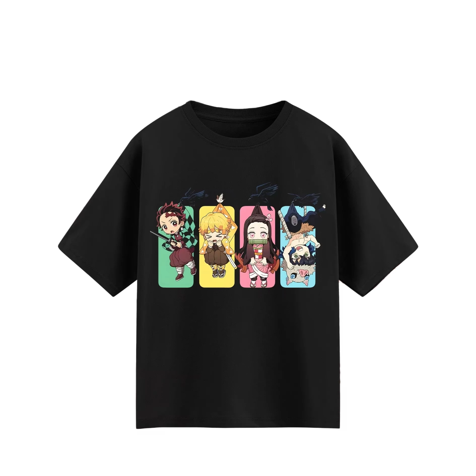 

Anime Demon Slayer Cartoon T-shirt 2026 Summer New Men's Women's Cotton Breathable Oversized Y2K T-Shirt Street Wear Unisex
