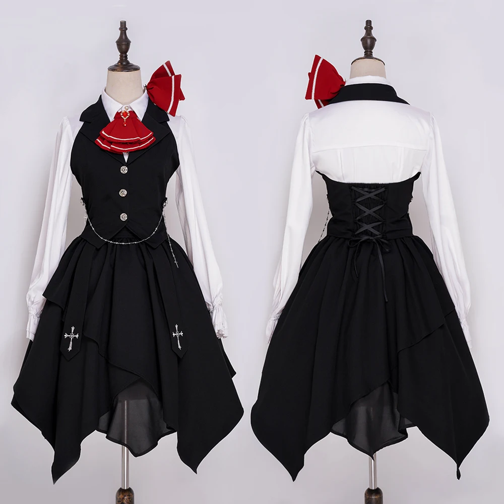 Disfraz de Rumia Cosplay para Halloween, fiesta de juegos de rol de Navidad, juego de cómic, vestido talla S-XL nuevo proyecto chaleco vestido de media falda