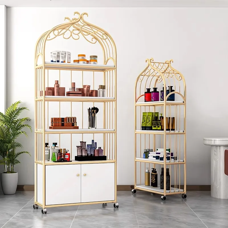 custom.Top Selling Portable Modern Nail Salon Polish & Cosmetics Display Shelf Beauty Salon Product Display Cabinet