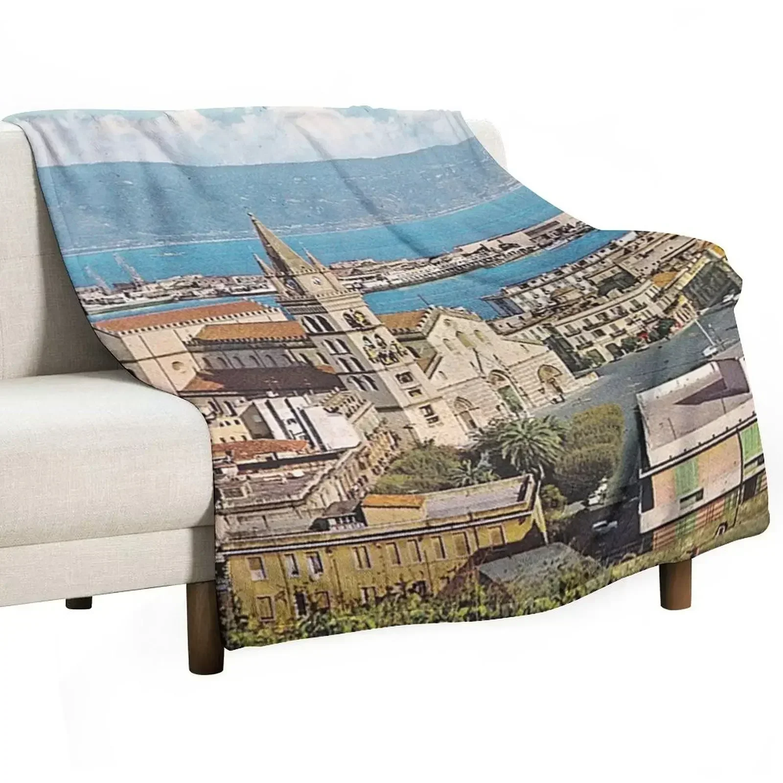 

Portrait of Messina , City of the Strait Throw Blanket sofa bed Sofa Decoratives cosplay anime Blankets