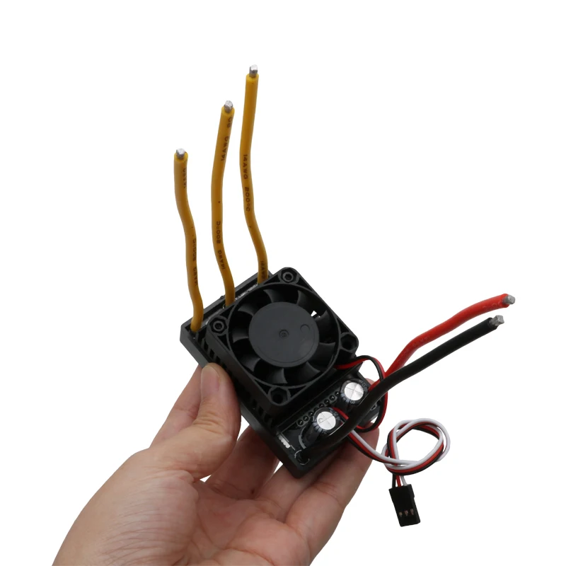 1PC 70A Bidirectionele Borstelloze ESC Ondersteuning 2S-6S Lipo 32-bit Processor Snelheidsregelaar met Temperatuur Bescherming voor RC Boot