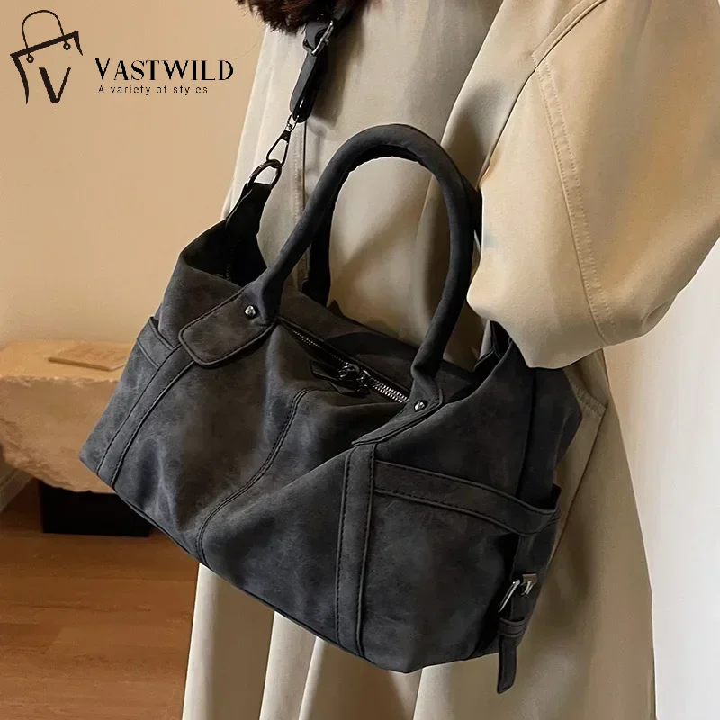 

Retro Design PU Leather Shoulder Bags for Women 2025 Korean Fashion High Capacity Armpit Bag Female Crossbody Bag Tote Handbags