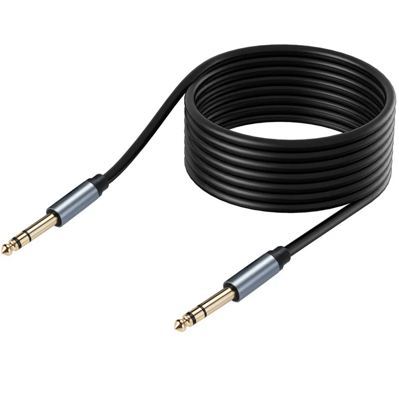 1/4 Inch TRS Instrument Cable Straight 6.35mm Male Jack Stereo Audio Interconnect Cord 6.35 mm Balanced Line 0.3m 1.8m 3m 5m 10m