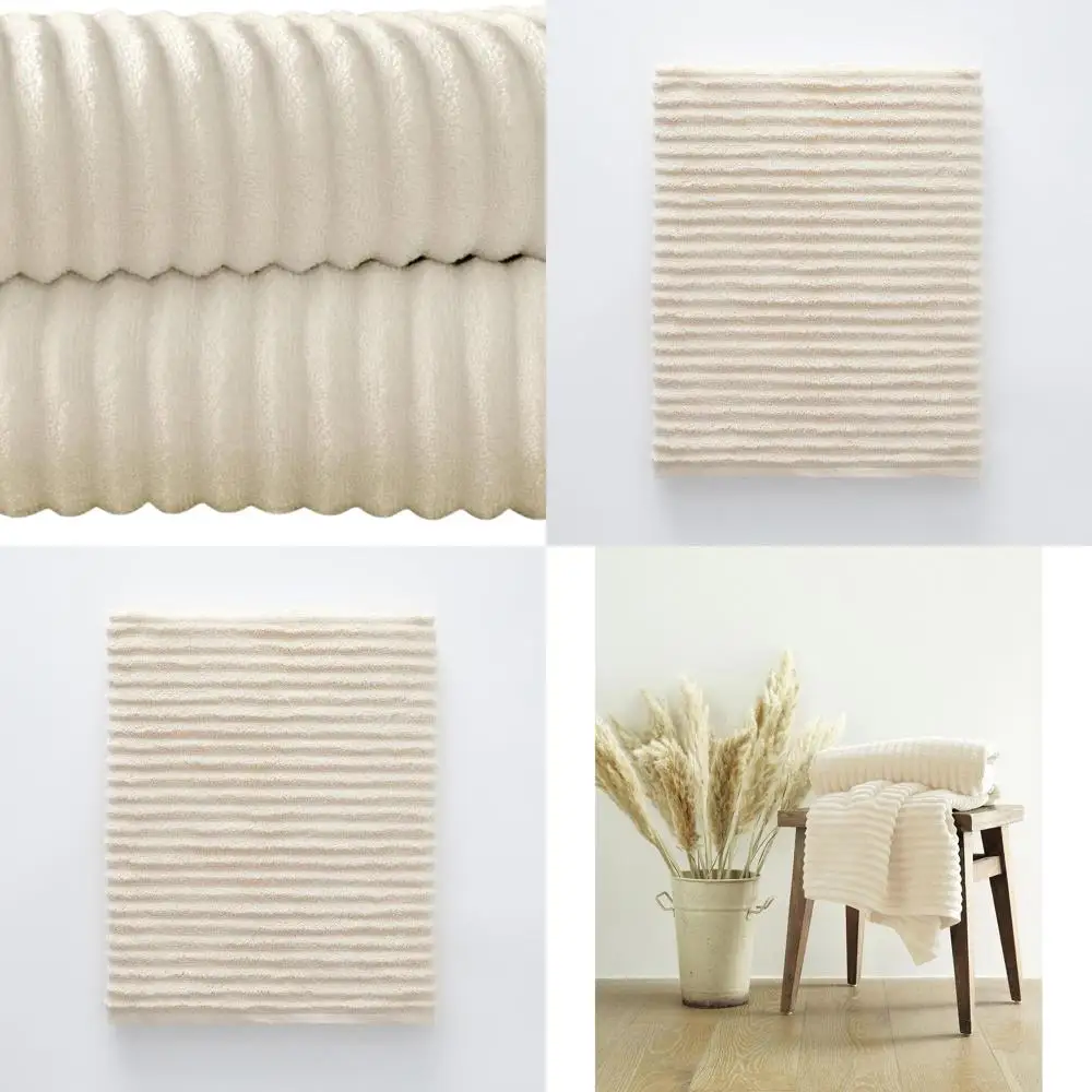 

Набор хлопчатобумажных простыней и полотенец, 600 GSM, мягкий, впитывающий, прочный, быстросохнущий, 2 предмета цвета слоновой кости, бежевый (65x45 и 58x30)