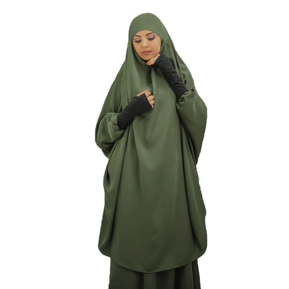 

Ramadan Muslim Women Abaya Arab Robe Prayer Garment Dress Turkey Eid Islamic Hooded Maxi Robe Middle East Gown Long Dress New