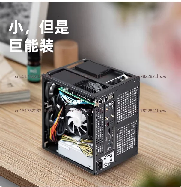 6-disc NAS Chassis, 3mmCNC Anode Aluminum, Itx Main Board, Small 1u Power Supply