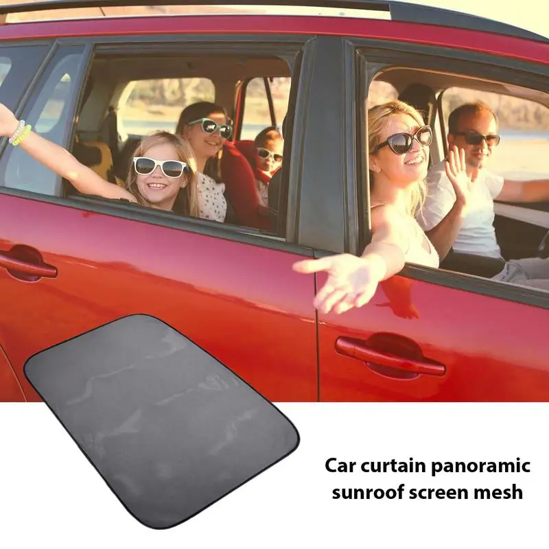 Magnetic Car Sunroof Sun Shade Moonroof Mesh SUV Tent Roof Cover Camping Kept The Bugs Out Insect Screen Awnings Net Trips Camp