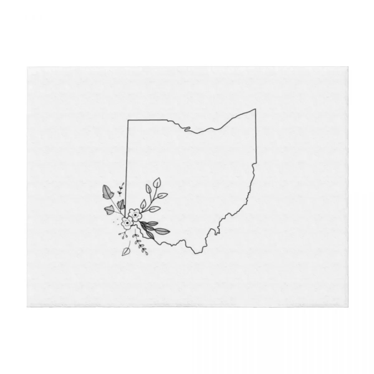 

Floral Ohio Throw Blanket anime Blankets Sofas Of Decoration Decorative Throw Bed linens Blankets