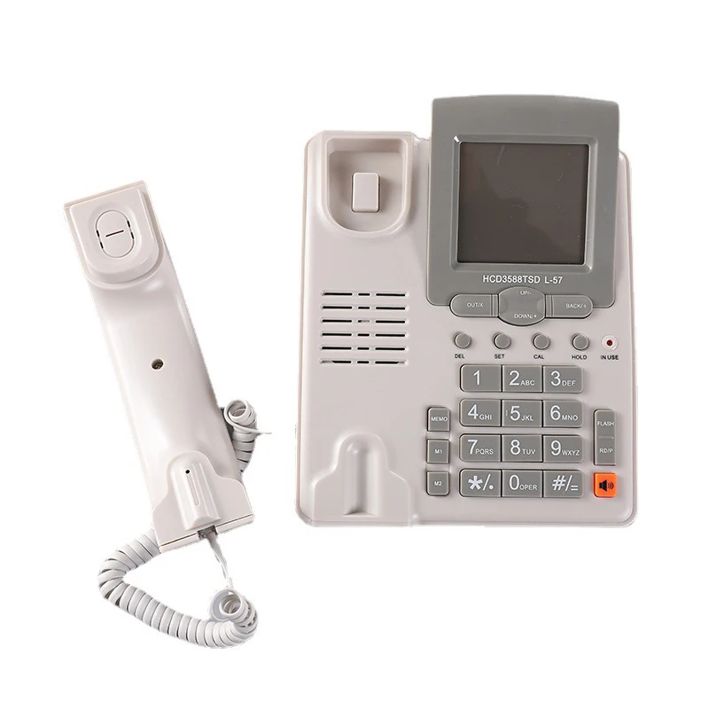 Corded Caller ID Telephone with Speaker for Home and Office Wired Landline Telephone Set  Desktop Telephones