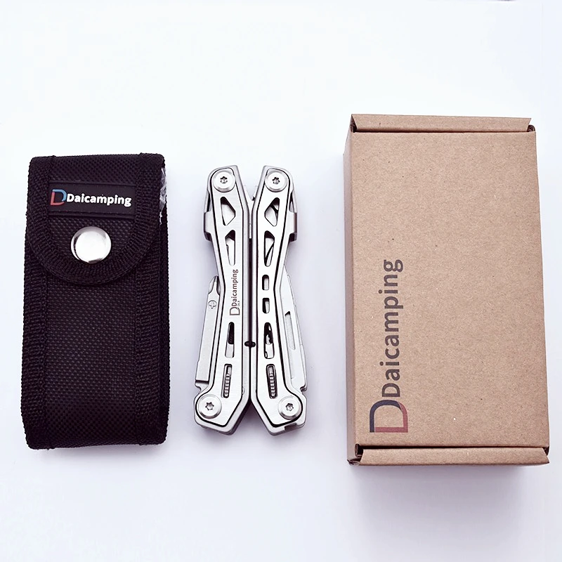 Daicamping DL21 DL3 DL19 DL15 DL17 Camping supervivencia táctica caza multiherramienta alicate Mini portátil EDC multiherramientas cuchillo plegable