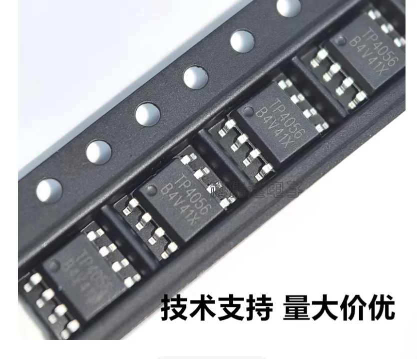 10Pcs linear lithium-ion battery charger chip/lithium-ion charging management IC 4056A TP4056 SOP-8 Chips 1A