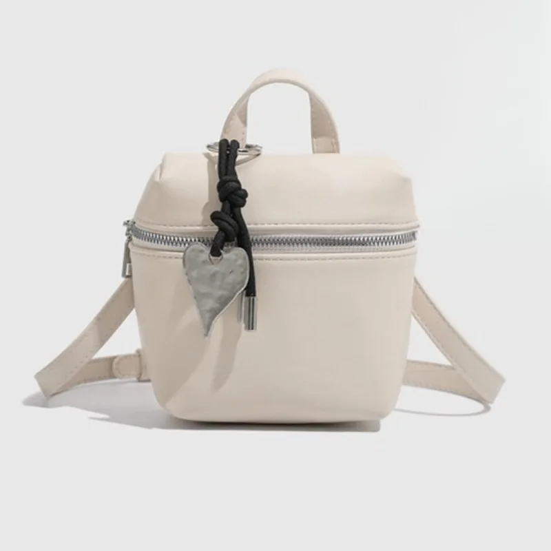 2026 Korean Style Summer New Small Backpack Casual Versatile Mini Mobile Phone Bag Love Pendant Shoulder Crossbody Bag For Women - view 3