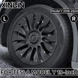 4PCS 19 Inch Wheel Cover Performance Wheel Caps Replacement Wheel Hub Cap Full Rim Cover Accessories For Tesla Model Y 2018-2024