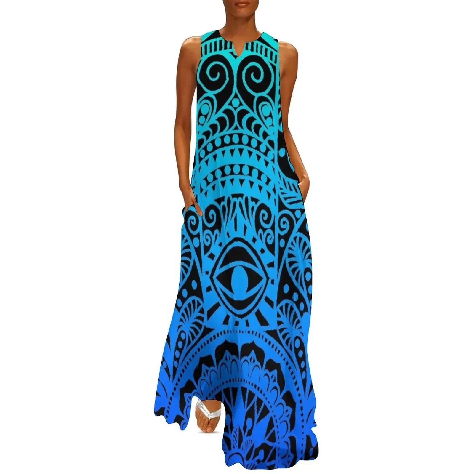 

Hamsa Hand Long Dress Dresses for wedding party Women's summer suit summer dress women 2025 dress summer