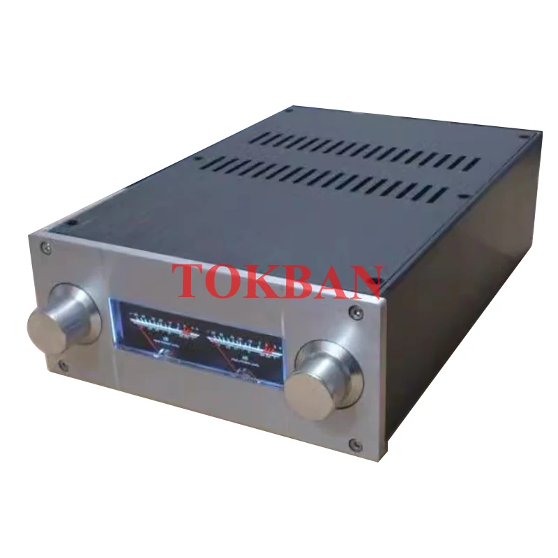 Tokban Audio JC229 220*90*311mm Aluminum HIFI Preamplifier Chassis Enclosure Vu Meter DIy Home Amp Case Shell