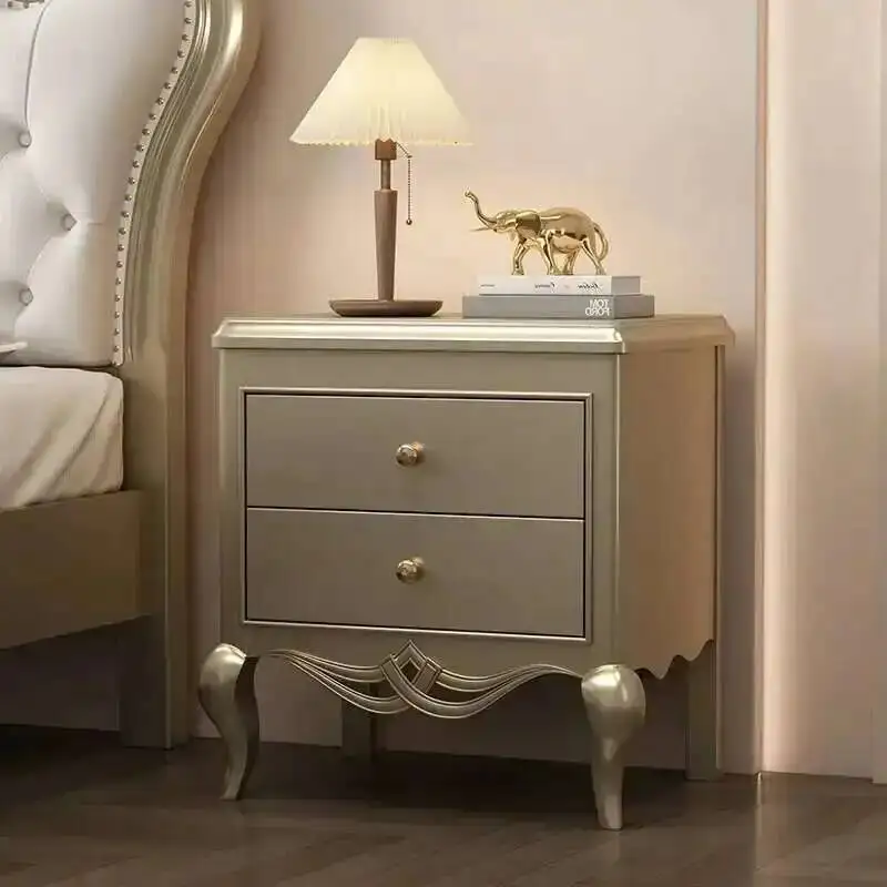 

Elegant Bedside Quality Nordic Delicacy Table Modern Trendy Nightstand Table Storage European Mesitas De Noche Bedroom Furniture