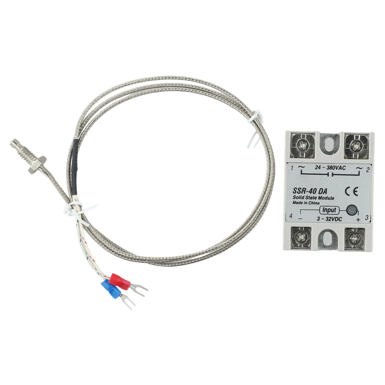 REX C100 PID Controller System with 40A For SSR Module and K-Type Thermocouple for Plastic Extrusion and Molding