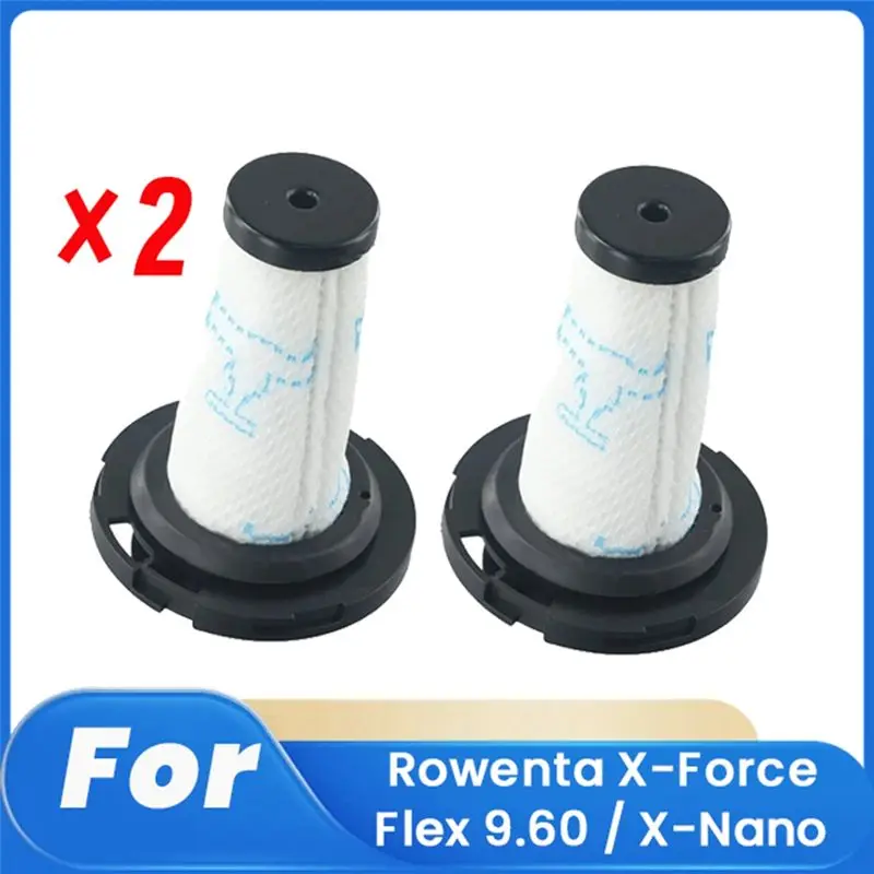

ABUL-2 Pcs ZR009010 Filter For Rowenta X-Force Flex 9.60 / X-Nano Filter Cleaner Parts Replacement