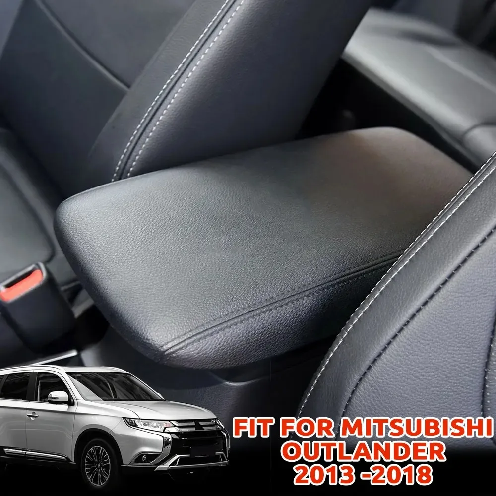 Custom For Mitsubishi Outlander 2013-2018 Car Armrest Cover Microfiber leather, Waterproof & Scratch-Resistant, Direct Install