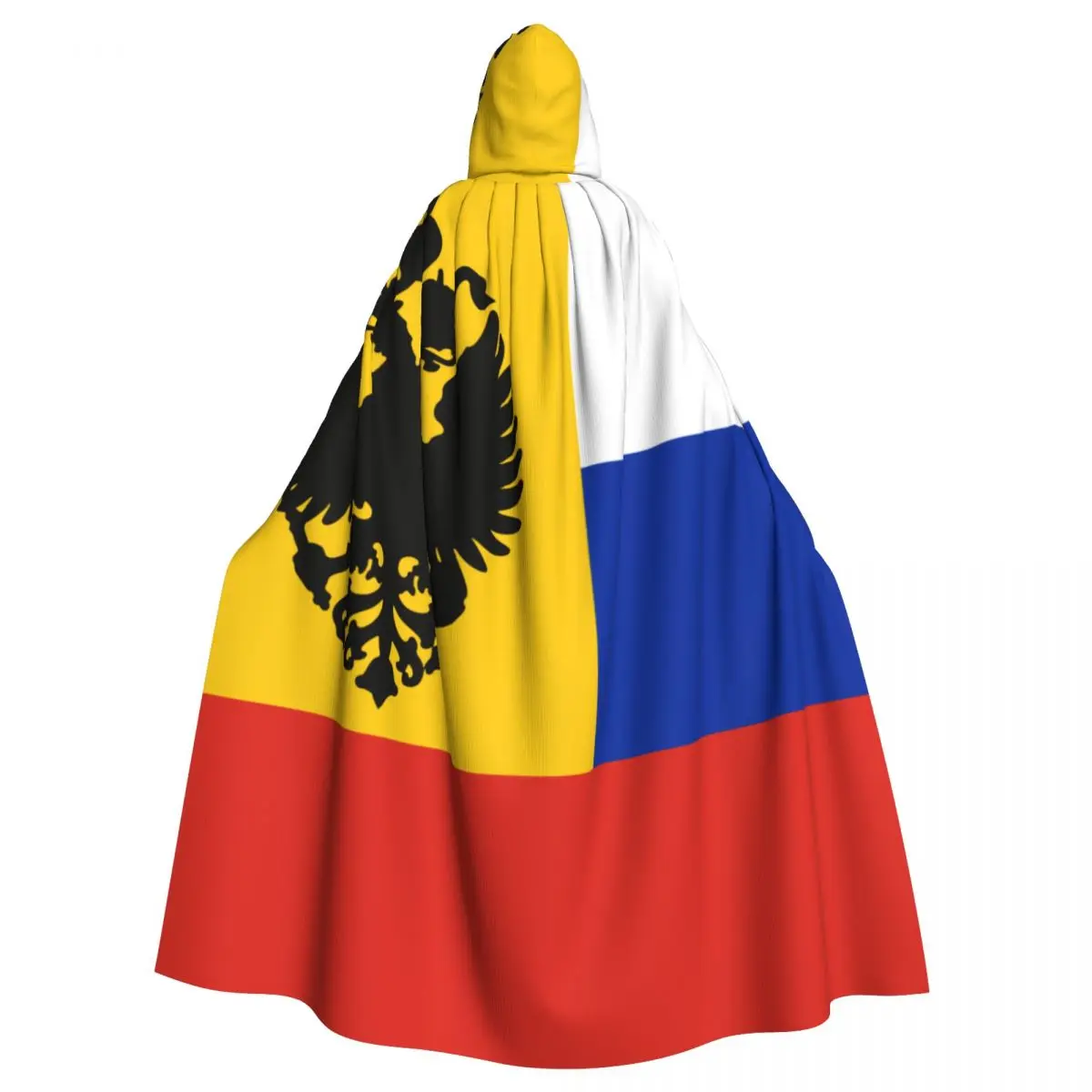 Long Cape Cloak Russian Flag Hooded Cloak Coat Hoodies Elf Purim