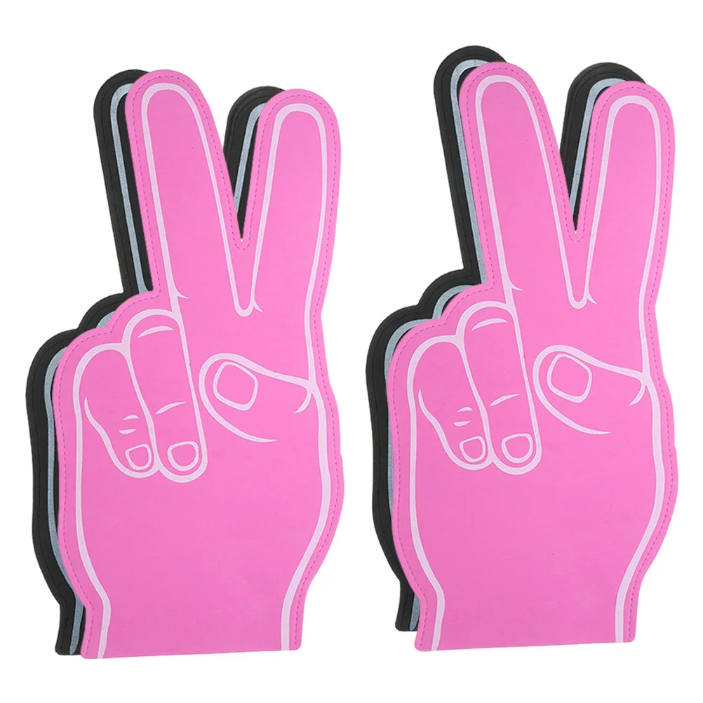 4pcs Foam Finger For Sports Events Cheerleading Props Party Favor Foam Fingers Bulk Colored Team Spirit Gifts Sports Meeting