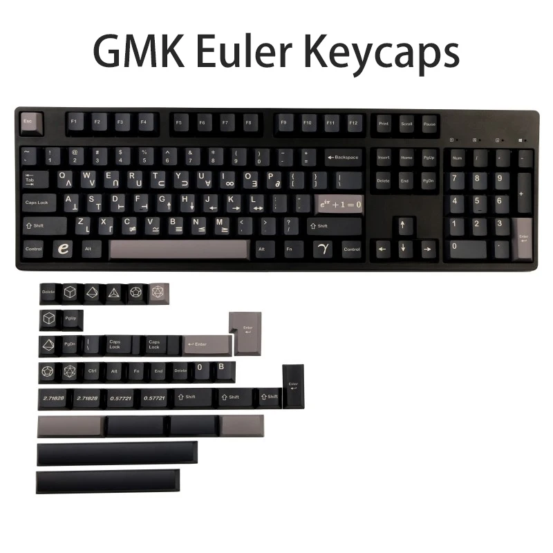 142 Keys GMK Euler Keycaps Cherry Profile PBT 5-side Dye Sublimation Mechanical Keyboard Keycap For MX Switch GK61/64/68/75/84