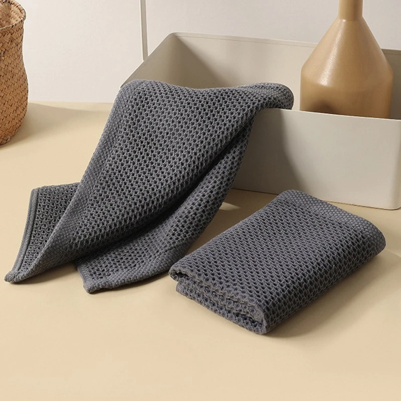 4-pack Waffle Kitchen Towels, Individual Absorbent Dishwashing Cloths, Reusable Cleaning Rags, Kitchen Towels, Barista Towels