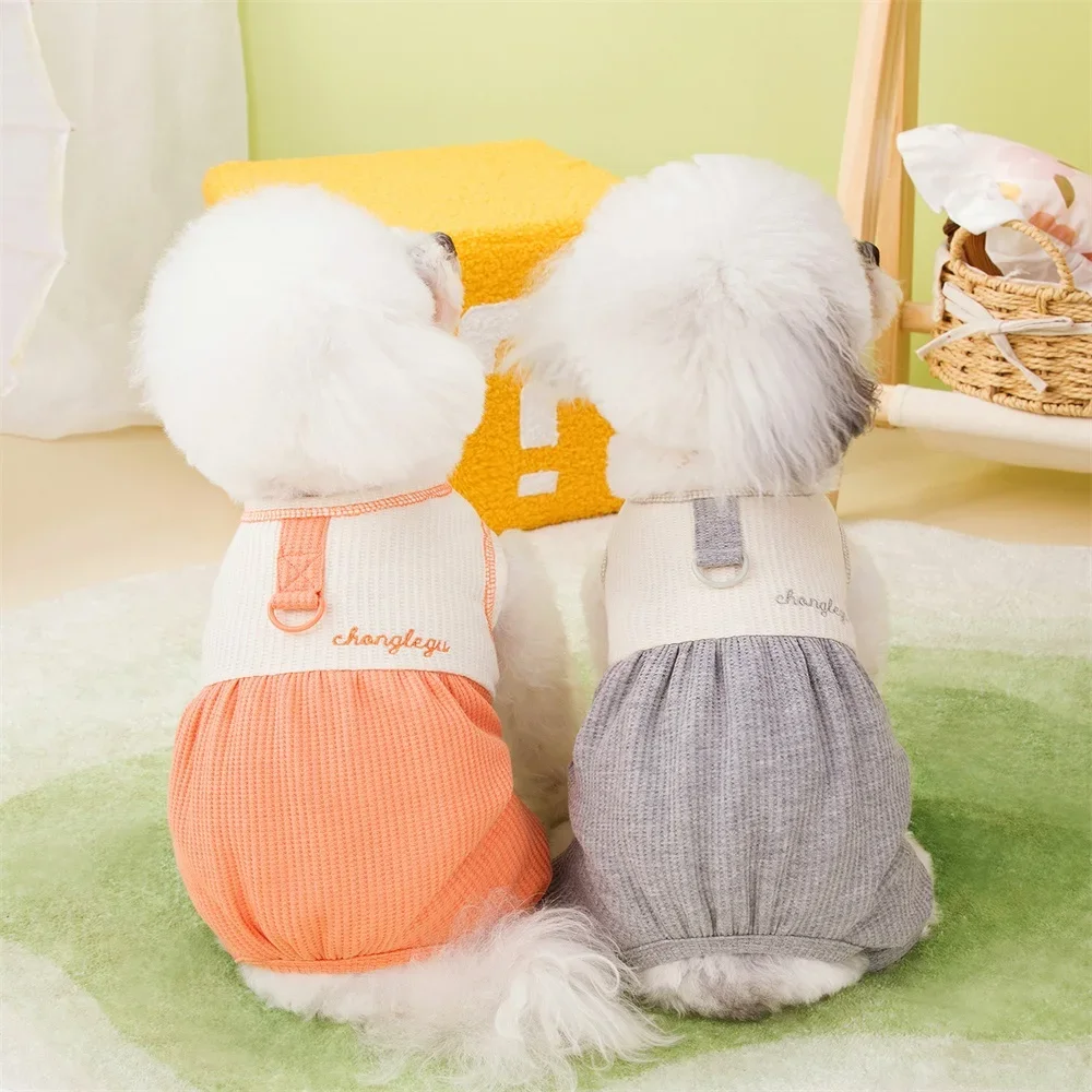 Letter Pattern Pet Dog Pajamas Onesies for Small Medium Dogs Puppy Jumpsuit Jacket Chiwawa Yorkie Apparel