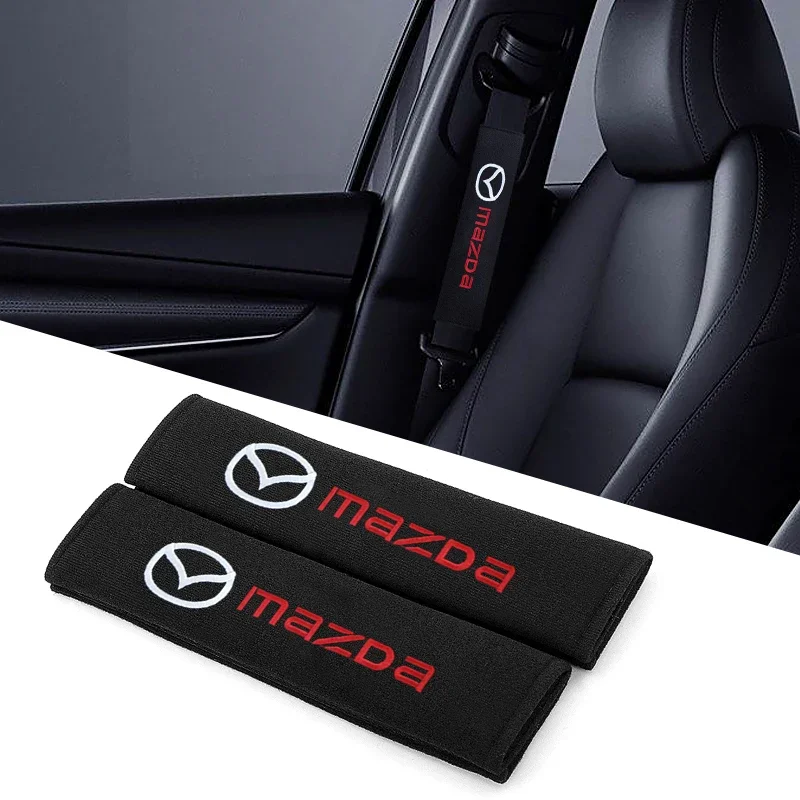 Car Seat Belt Cotton Safety Belt Shoulder Protector Cover For Mazda 3 6 CX5 2 3 9 5 7 30 RX8 Axela Demio Atenza MS GJI GH BK MP