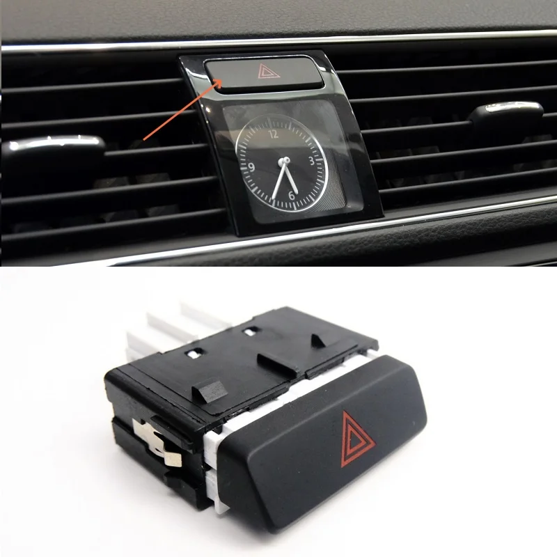 

1Pcs For Volkswagen's New And Old Passat Emergency Light Dual Flash Switch Automobiles Parts Accessories Car Interior Stuff Auto