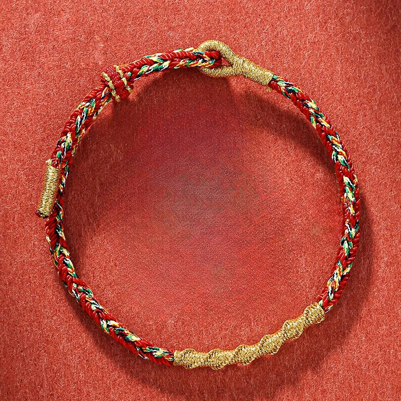 Original Red Rope Birthday Year Male and Female Red Carrying Strap Woven Bracelet Manshu Bodhisattva Couple Gift