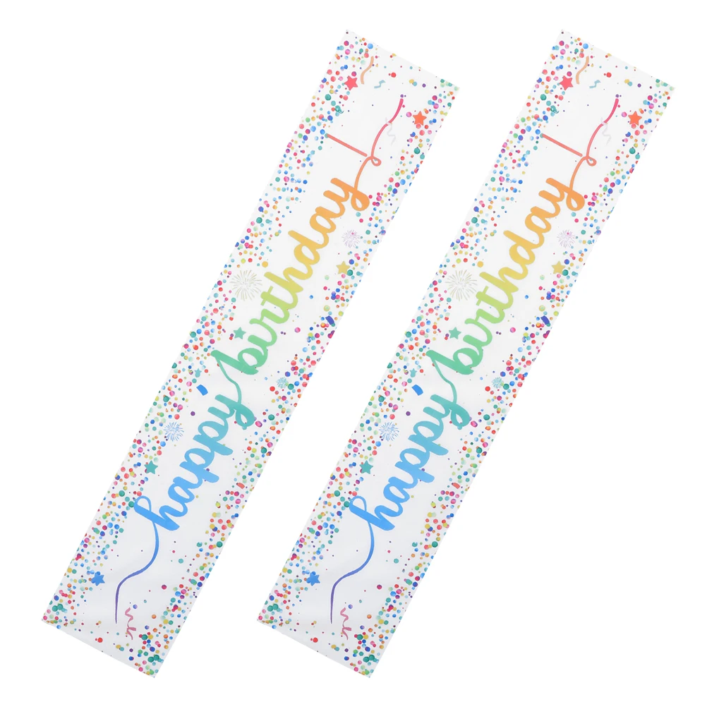 

2pcs Mermaid Table Flag Black Gold Birthday Decorations for Kids Party Table Runner Celebrations Graduation Festive