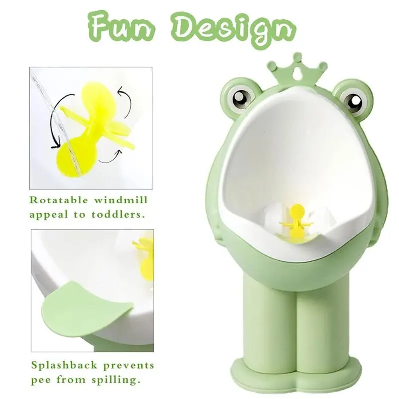 Standing Urinal For Boys Kids Toddler, Potty Training Urinal With Aiming Target, Frog Pee Training, Wall-Mounted Toilet