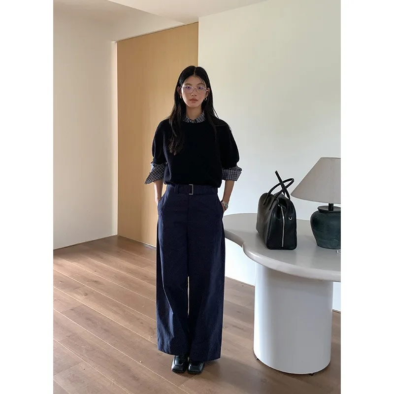 

Women's Short-Sleeved Knit Top for Early Autumn - 2025 New Autumn Women's Knit T-Shirt