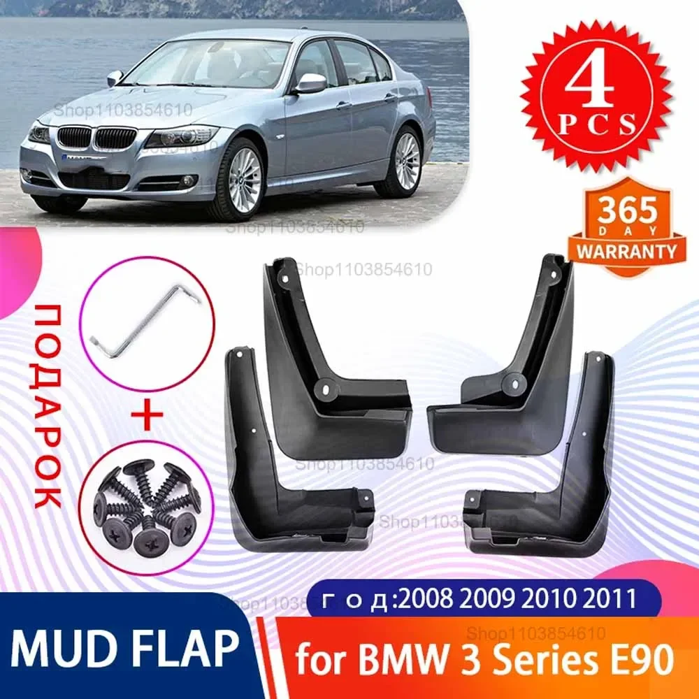 

for BMW E90 3 Series 2008 2009 2010 2011 E91 Sedan Saloon Touring Car Mud Flaps Mudguards Splash Guards Fender Flare Accessories