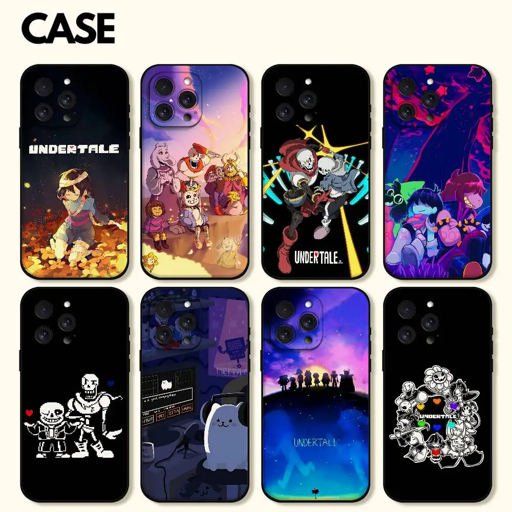 Spiel U-UndertaleS Handyhülle für iPhone 17, 16, 15, 14, 13, 12, 11, PRO MAX PLUS, Mini-TPU, weich bis hautfreundliche Hülle