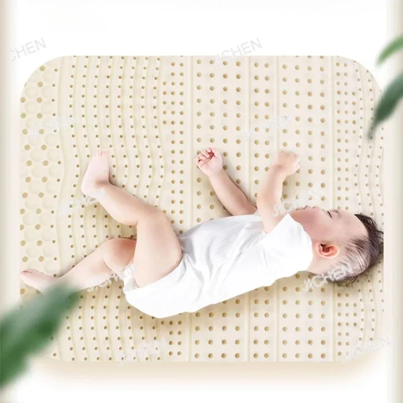 

HHGNatural Latex Double Mattresses King Size Molblly Foldable Latex Mattresses Twin Queen Folding Colchon Matrimonial Furniture