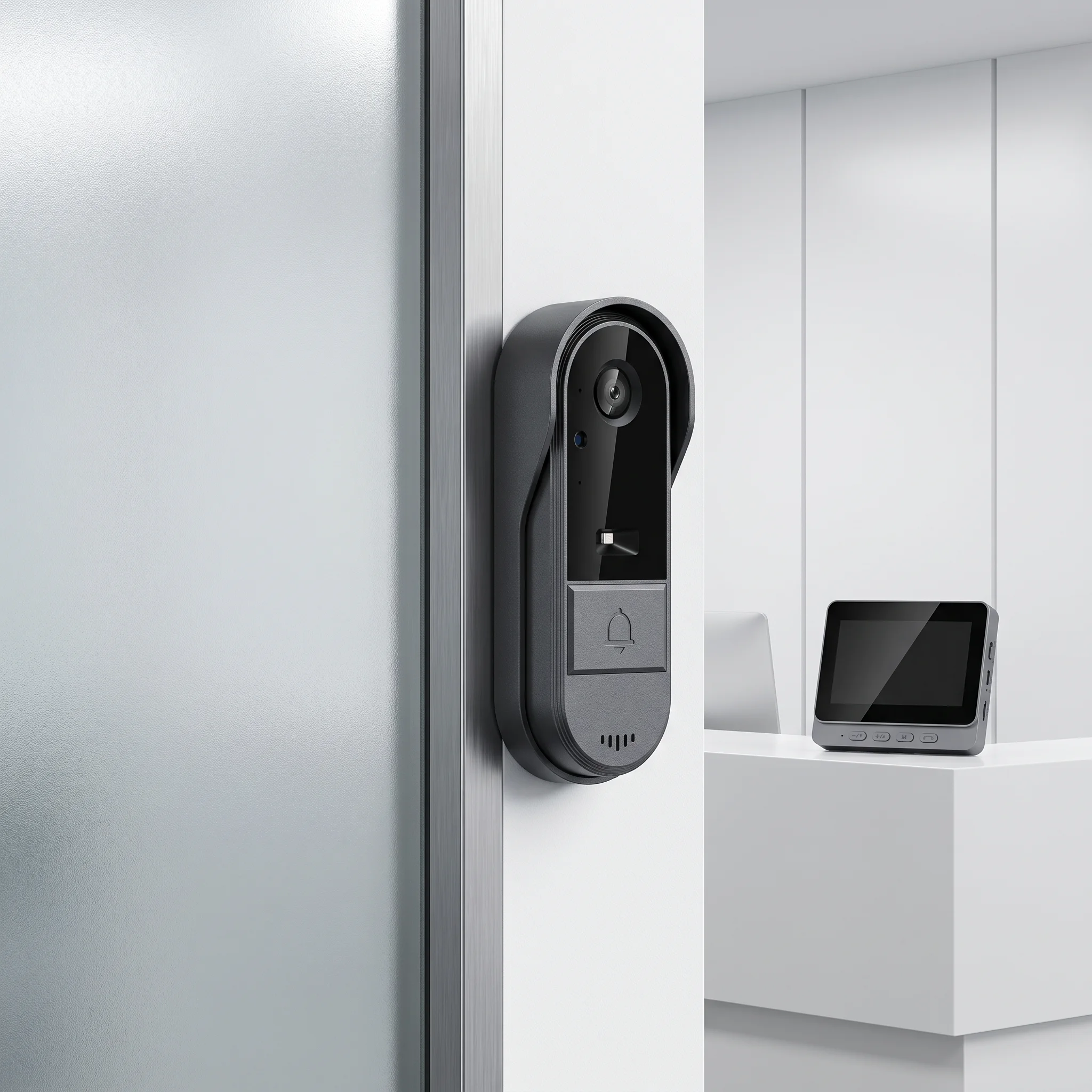 Smart Home Doorbell With Easy Installation For Home Security Remote Control Doorbell With Light