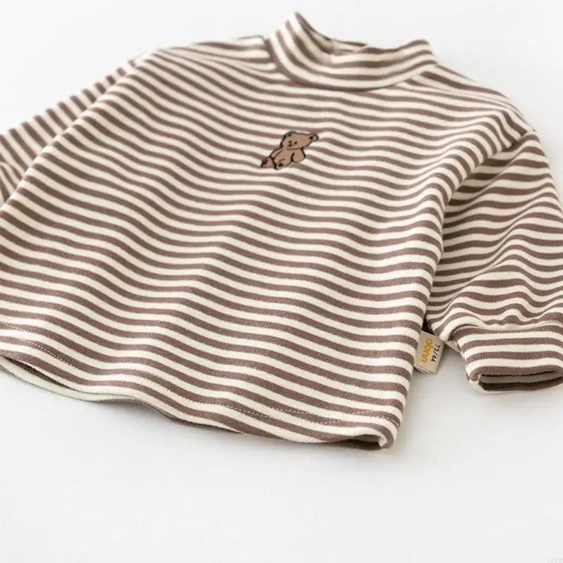 y88d turtleneck قميص للطفل الفتاة الفتيات تنفس الطفل سترة الينابيع ملابس الربيع