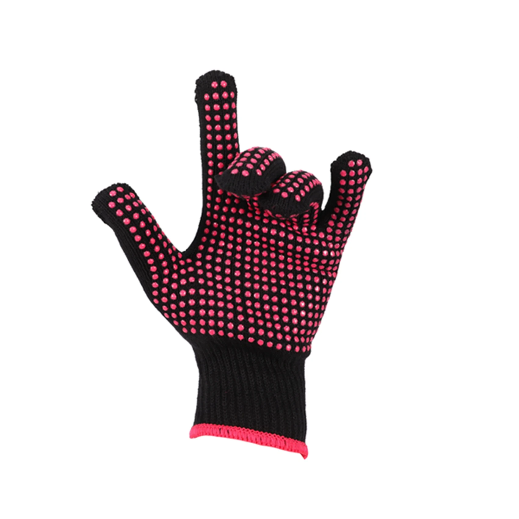 Piastra per capelli a doppia faccia pinza per arricciare i capelli guanti per dita resistenti al calore per parrucchieri strumenti per parrucchieri guanti per Barbecue all'aperto