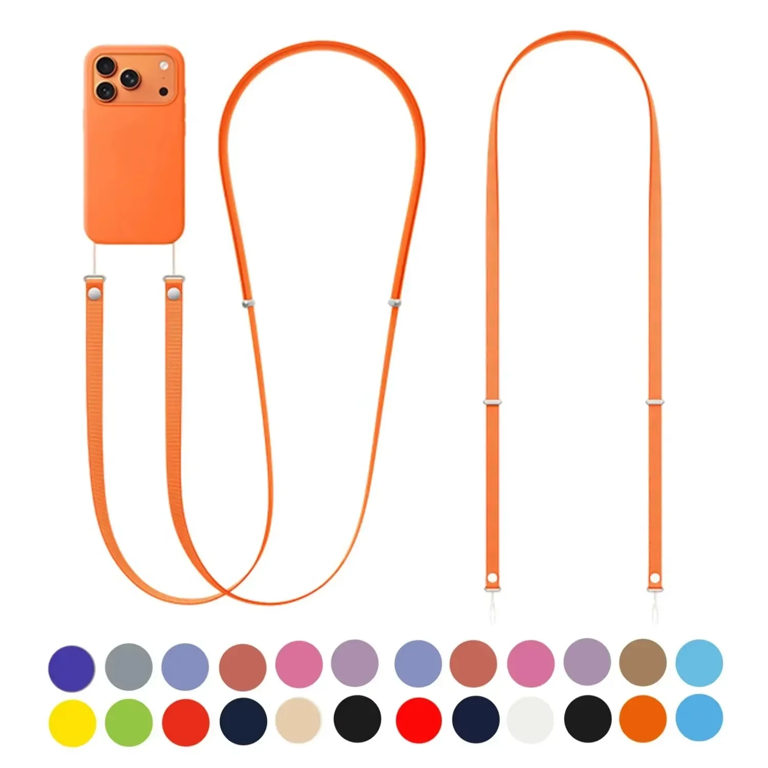 

Original Adjustable Phone Lanyard Anti-lost Crossbody Strap Universal Rotatable Detachable Neck Phone Tether Keychain Chain Rope