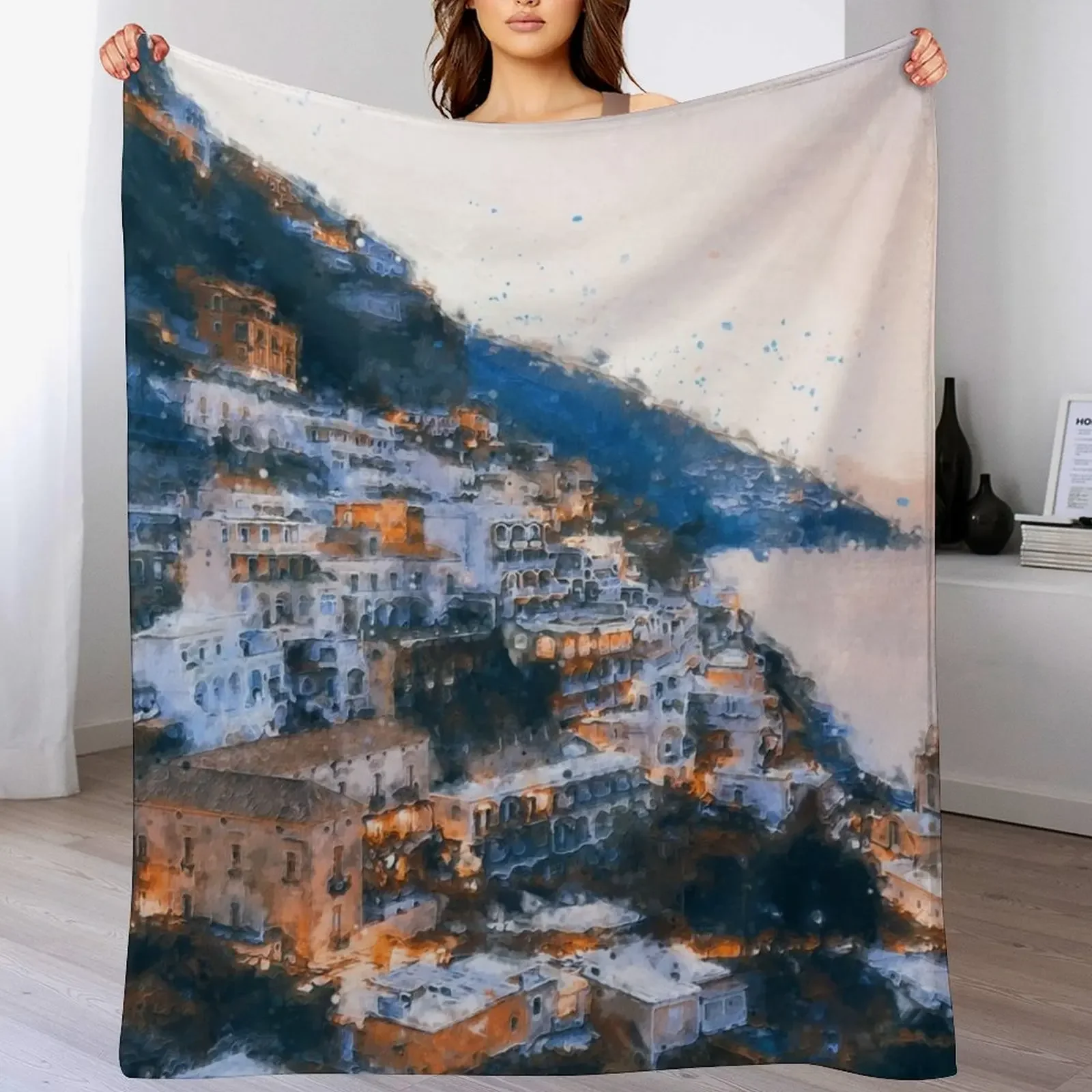 

Positano, beauty of Italy Throw Blanket Baby blankets ands Beautifuls Luxury St Blankets