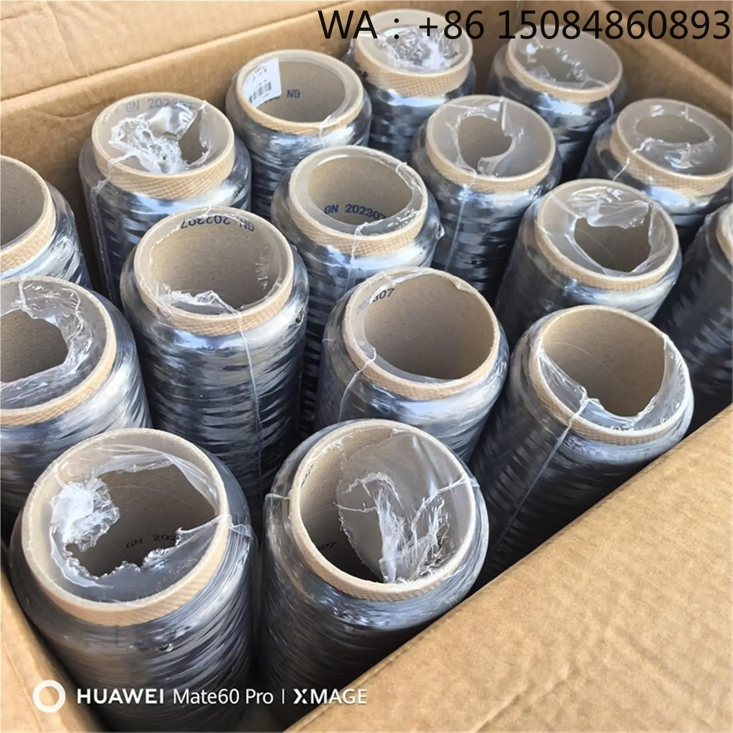 Filamento de Fibra de Carbono Tejido 12k 24k T700, Hilo Ecológico Ignífugo para Accesorios Industriales