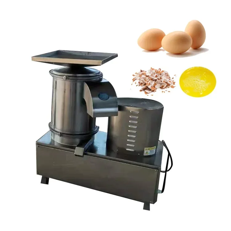 White yolk machine egg breaker and separator egg shell crushing separator egg cracking machine