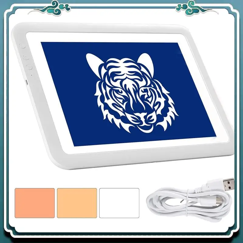 

ABSK-Rechargeable A4 LED Light Box For Tracing, Wireless Lightbox Drawing Light Table Light Pad Light Copy Board For Artists