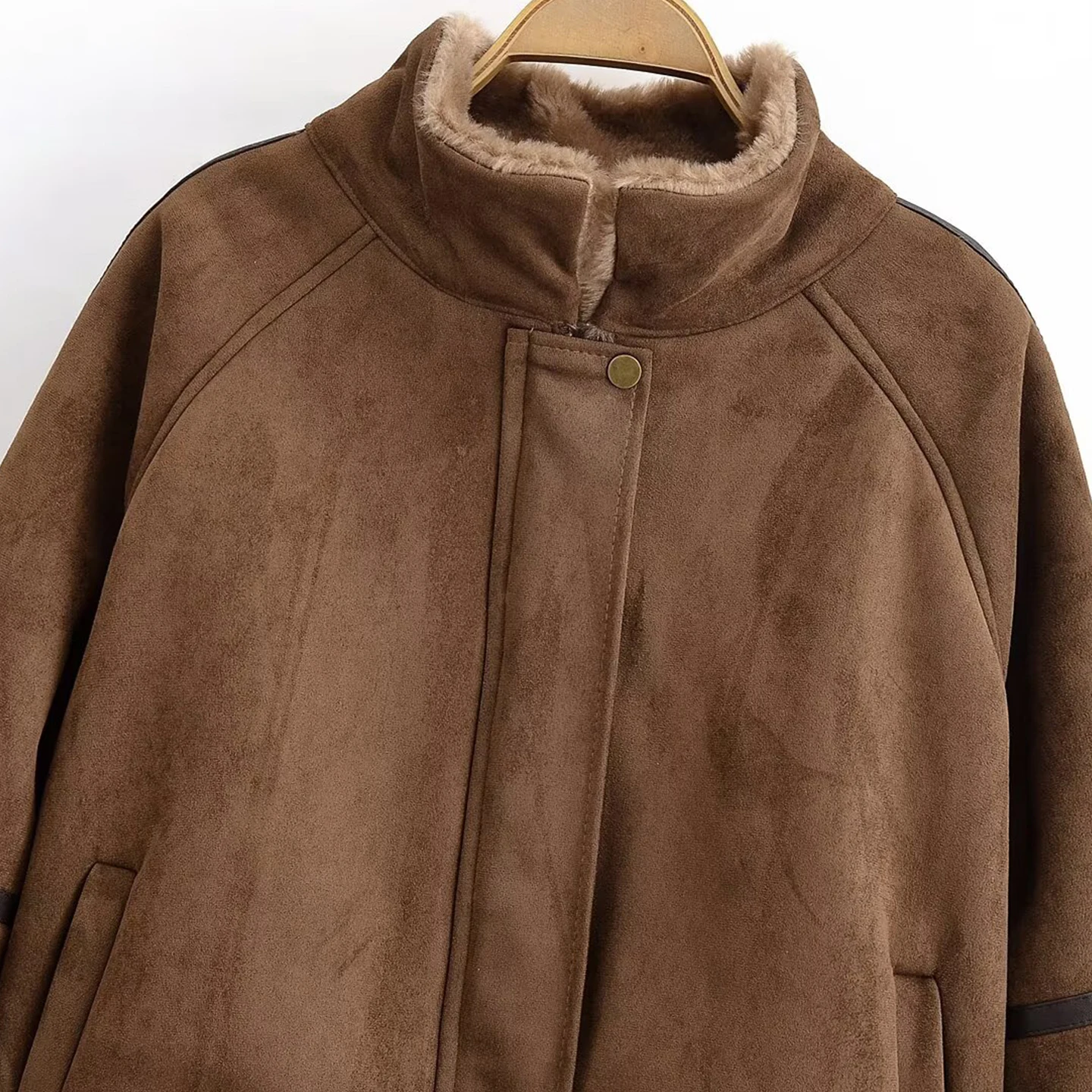 Ele ort Jaet Women's Faion Stand Collar Zipper Closure Outerwear Versatile Autumn 2025 New Arrival Z Brand