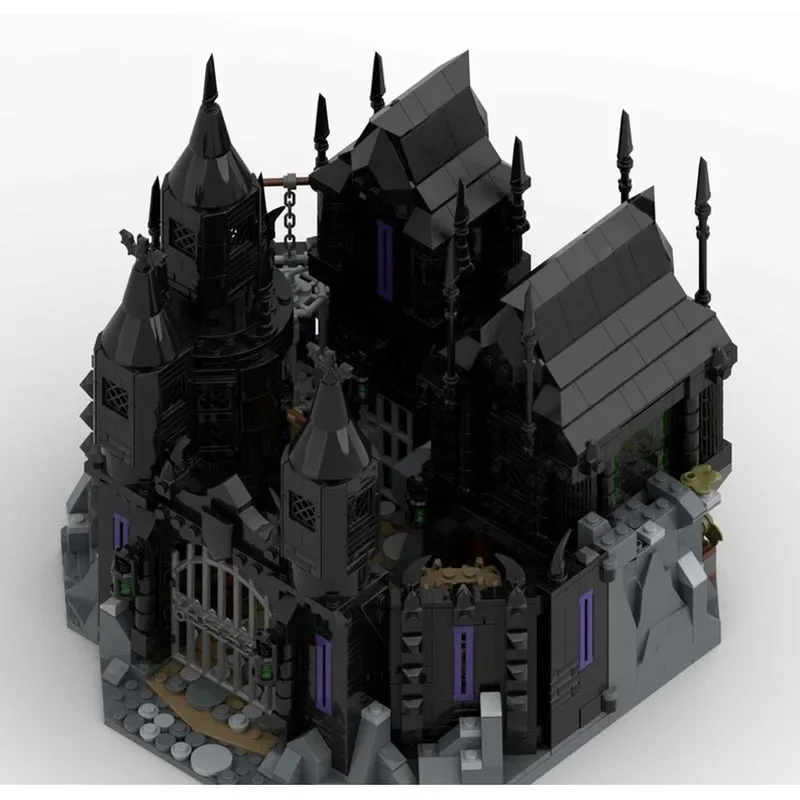 Bloques de construcción Moc, desafío Medieval, tecnología de Castillo infierno, bloques de construcción modulares, regalo de Festival, juguete para niños, juego DIY