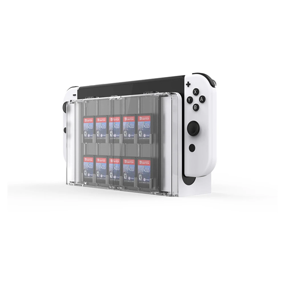 

Storage Box Game Cards Case For Switch OLED 10 in 1 Protective Case For Switch OLED Game Card Accessories