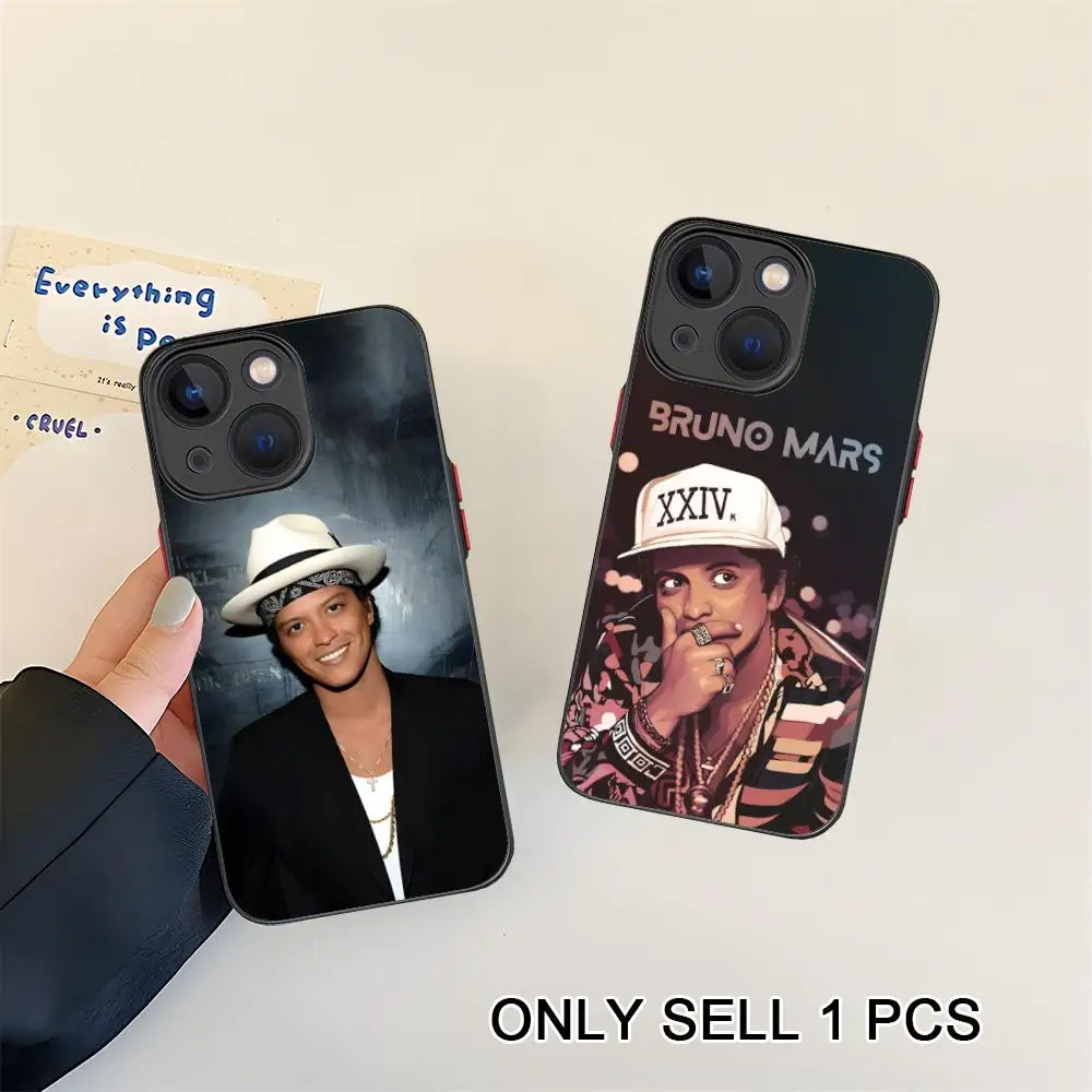 

Bruno Mars Silicone Mobile Phone Case for iPhone 17 16 15 14 13 12 11 X XR XS Air Pro Max Plus Mini Colorful Cover