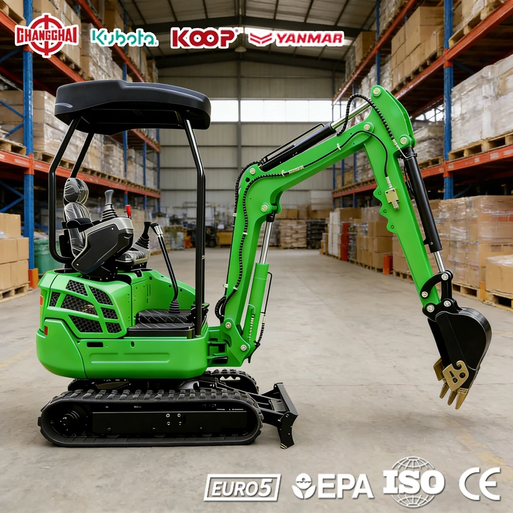 

Мини-экскаватор 1,5 тонны с двигателем YANMAR, стандарт EPA/Euro 5, многофункциональный строительный мини-экскаватор, дизельный мини-погрузчик.